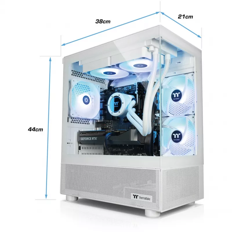 Thermaltake FTW V170A 5060Ti Snow Λευκό/διαφανές Windows 11 Home