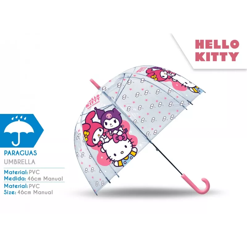 Διαφανής ομπρέλα Hello Kitty