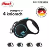 Flexi Automatic Λουρί Μαύρο Design S 5 m, μπλε