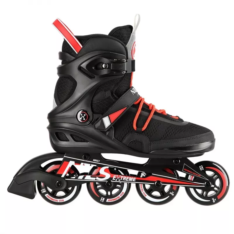 Skates - NILS eXtreme NA14124, μαύρο, μέγεθος 44