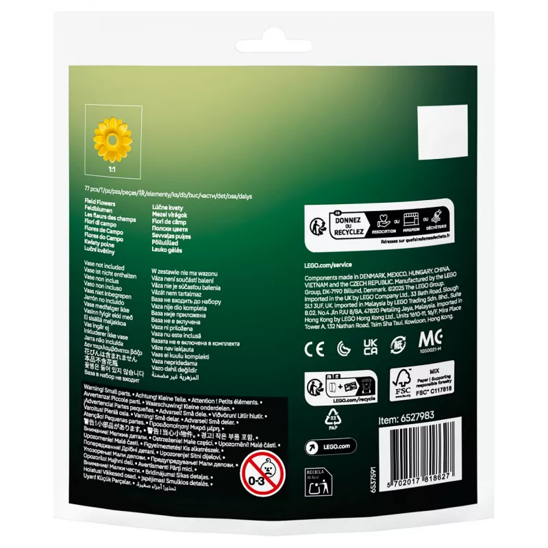 30701 Botanicals Αγριολούλουδα, παιχνίδι κατασκευών