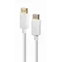 Καλώδιο DisplayPort Gembird CC-DP2-6-W – DisplayPort σε DisplayPort, 1,8 m, λευκό
