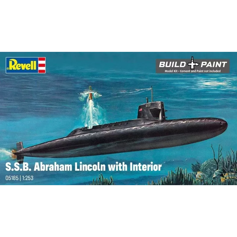 Πλαστικό μοντέλο πλοίου REVELL S.S.B. Abraham Lincoln 1/253 κλίμακα κιτ