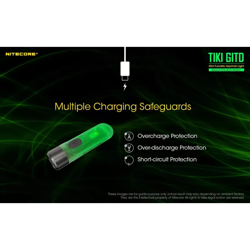 Nitecore TIKI GITD φακός, σειρά T, 300 λούμεν