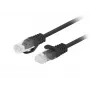 Lanberg PCU6-20CC-0200-BK Καλώδιο δικτύου Μαύρο 2 m Cat6 U/UTP (UTP)