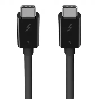 Καλώδιο USB-C σε USB-C Belkin F2CD084bt0.8MBK 0,8 m 40 Gbit/s Μαύρο
