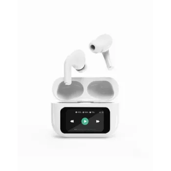 Ακουστικά BLUETOOTH/WHITE TWS-LCD-ANC-01-W Gembird