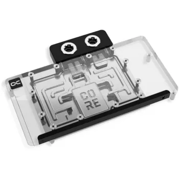 Υδρόψυκτη κάρτα γραφικών Alphacool Core RX 9070 XT Hellhound+ Διαφανές Chrome με backplate