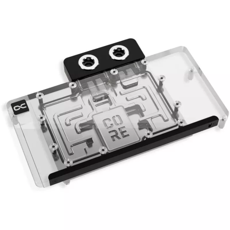 Υδρόψυκτη κάρτα γραφικών Alphacool Core RX 9070 XT Hellhound+ Διαφανές Chrome με backplate