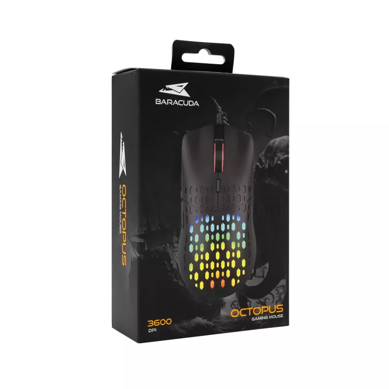 Ποντίκι Baracuda BGM-021 OCTOPUS μαύρο USB