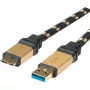 ROLINE Gold καλώδιο USB 3.0, βύσμα USB A - βύσμα USB 3.0 Micro B 2,0m (11.02.8879)