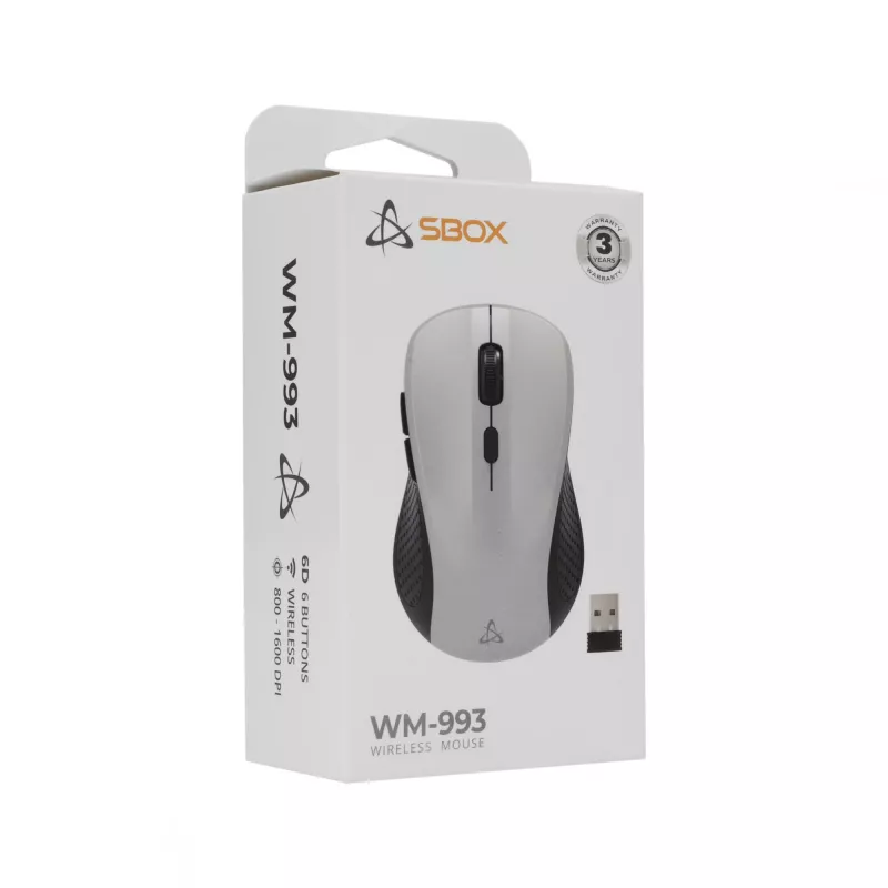 Ποντίκι SBOX WM-993 Ασημί USB Type-A