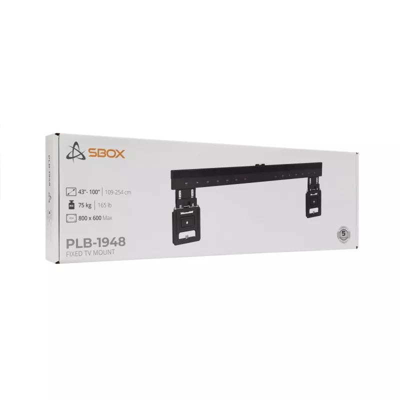 Βάση SBOX PLB-1948 για οθόνες 43–100 kg, πλάκα 800×600 mm