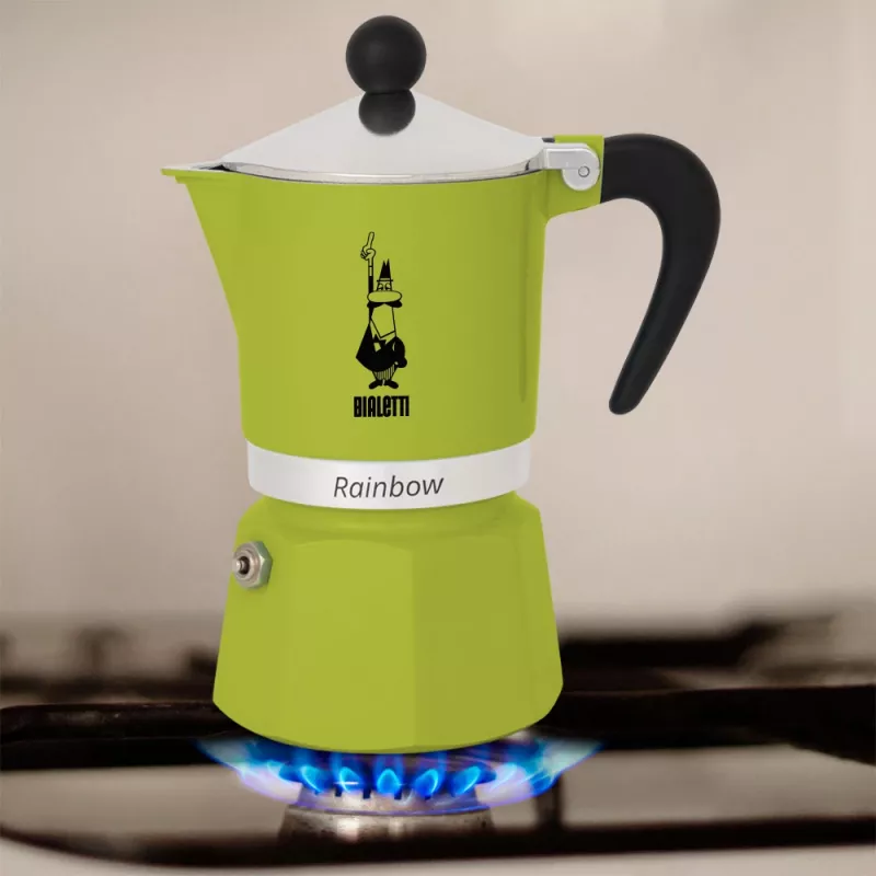 Bialetti Rainbow καφετιέρα Moka μαύρο, πράσινο