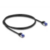 Καλώδιο δικτύου DeLOCK RJ45 Cat.6A S/FTP λεπτό 1m Μαύρο