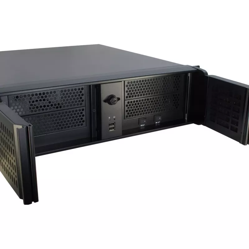 Inter-Tech 3U-3098-S Rack μαύρο