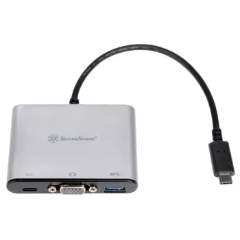 SilverStone SST-EP06C USB 3.1 Type-C σε VGA / USB Type-C / USB Type-A προσαρμογέας-hub