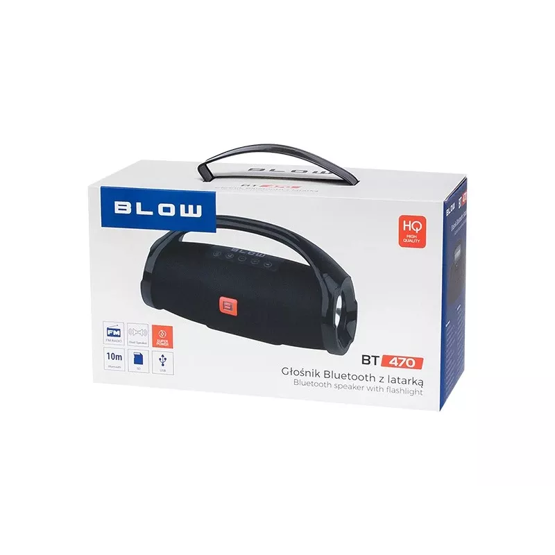 BLOW BT470 Στερεοφωνικό φορητό ηχείο, μαύρο