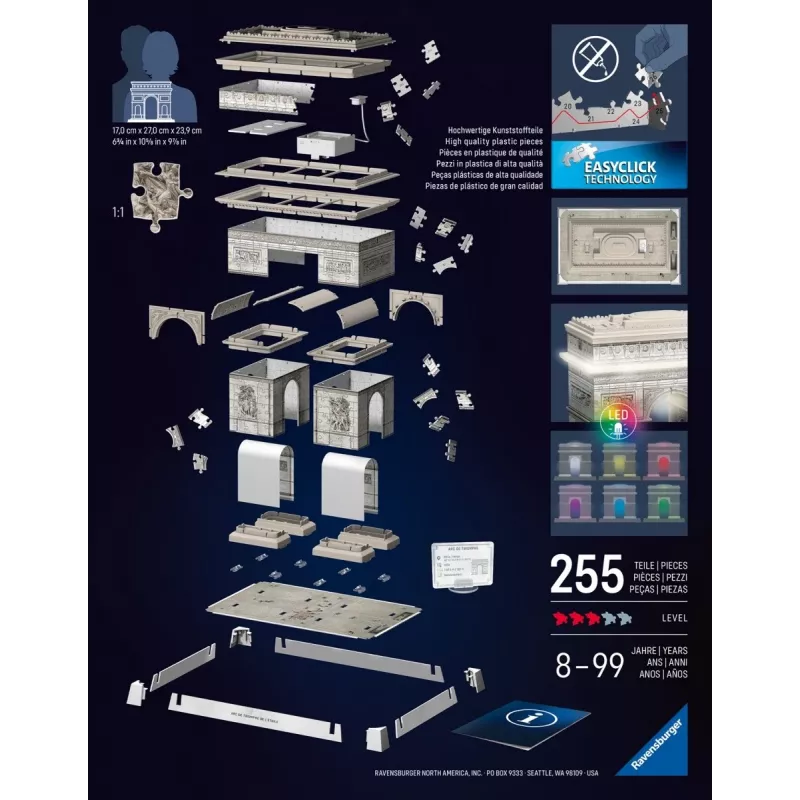 3D Παζλ Ravensburger 12008029 κτίριο 269 mm x 239 mm
