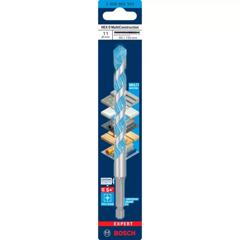 Τρυπάνι Bosch Expert HEX-9 Multi Construction Ø11 mm, Εξαγωνικό στέλεχος