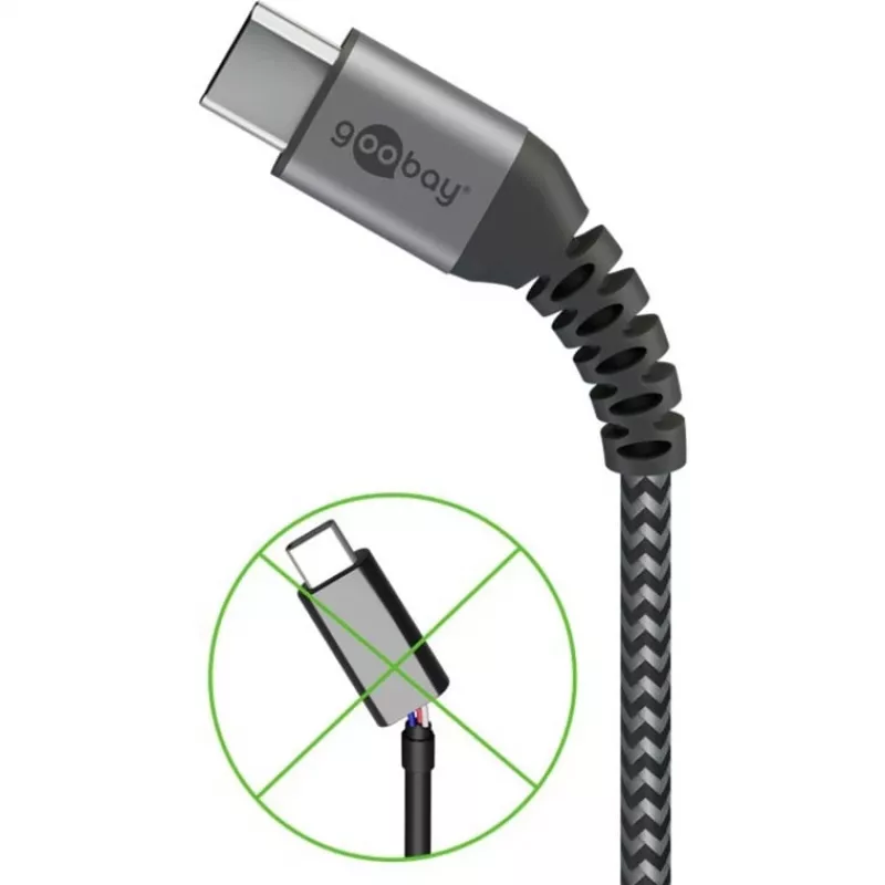 Goobay 49301 καλώδιο USB μαύρο
