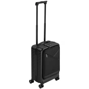 Βαλίτσα καμπίνας Rivacase Clark ECO 8181 — συμπαγής χειραποσκευή, μαύρη