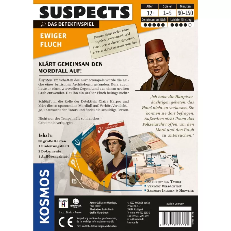 Suspects: Eternal Curse, Παιχνίδι με Κάρτες