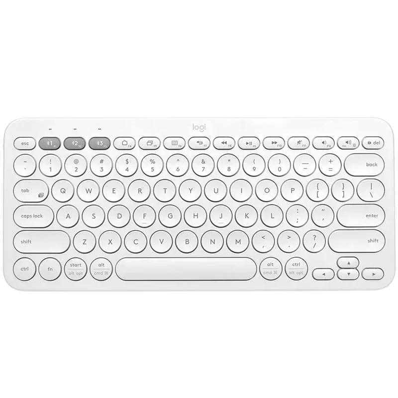Logitech Multi-Device K380 - Πληκτρολόγιο - Ασύρματο - Bluetooth 3.0 - Γερμανικό - Off-White