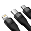 Καλώδιο USB Baseus SUP0003351 1,2 m USB A USB C/Micro USB-A/Lightning μαύρο