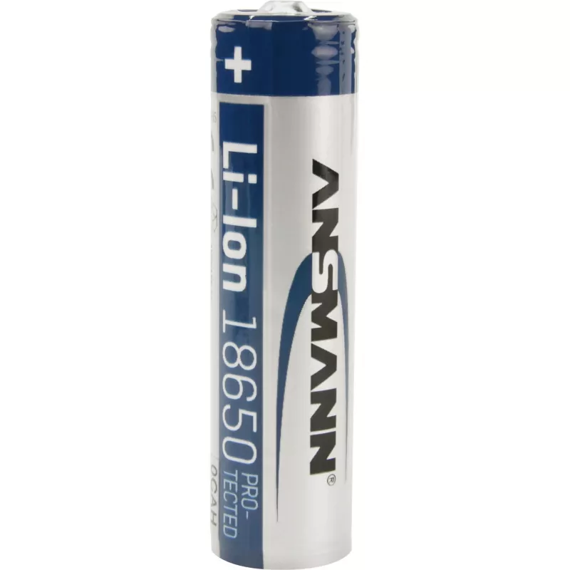 ANSMANN - Μπαταρία 18650 - Li-Ion - 2600 mAh - 9,36 Wh - Ασημί (1307-0000)