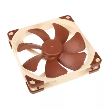 Noctua NF-A14 FLX ανεμιστήρας κουτιού 140 mm, 140x140x25 mm, 3 pin, 12 V, 1200 RPM, 115,5 m³/h, 19,2 dB, SSO2, μπεζ/καφέ