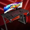 Γραφείο υπολογιστή Subsonic SA5706 μαύρο ευθύ PVC 120x60 cm