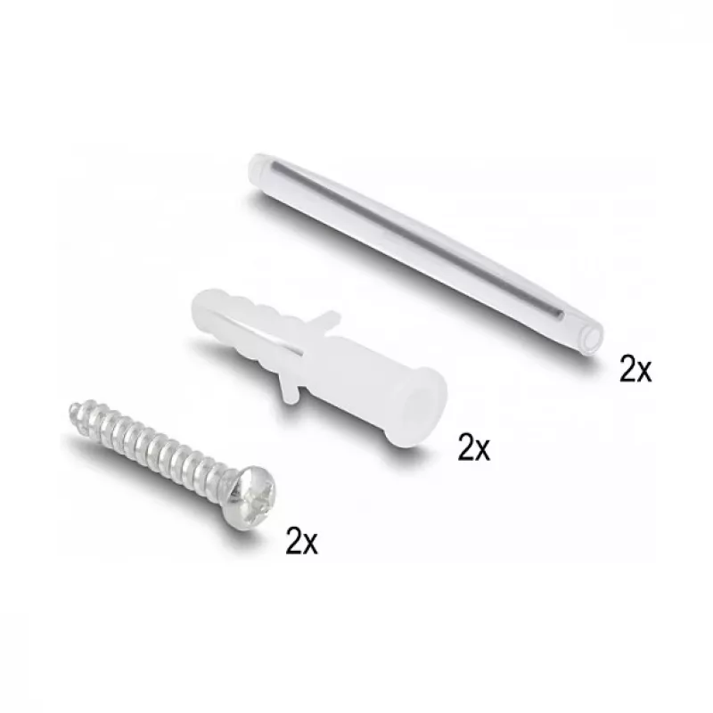 Πρίζα οπτικών ινών DeLOCK 2 x SC Simplex LC Duplex λευκό