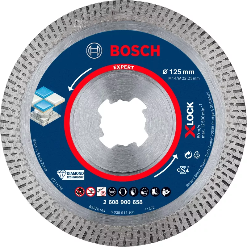 Bosch EXPERT HardCeramic X-LOCK 2608900658 διαμαντόδισκος κοπής, 125 mm, οπή 22,23 mm