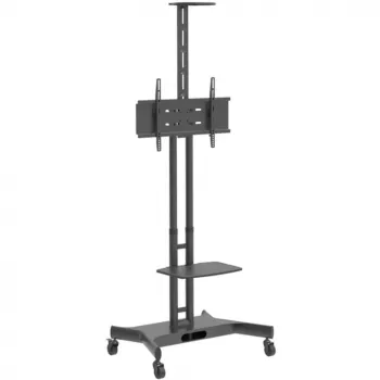 Hagor 8209 HP Twin Stand κινητή βάση δαπέδου για οθόνες 32-55 ιντσών (81-140 cm), 45 kg, ρυθμιζόμενου ύψους, μαύρη