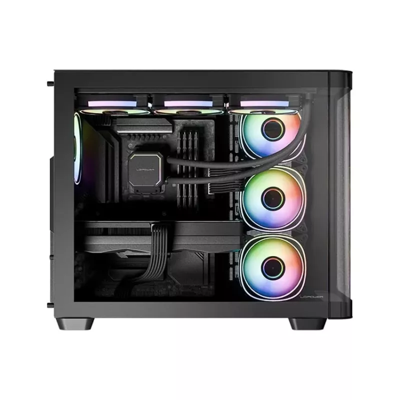 Κουτί υπολογιστή LC-Power LC-8001B-ON Midi Tower Μαύρο