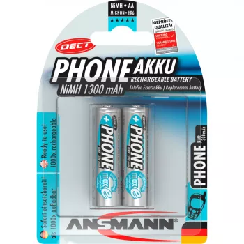 Ansmann Phone DECT μπαταρία NiMH, (AA), 1300 mAh, 2 τεμ. σε συσκευασία (5030802)