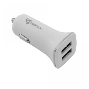 Τροφοδοτικό SBOX DD-CC-224-W λευκό — SBOX φορητός φορτιστής συσκευών