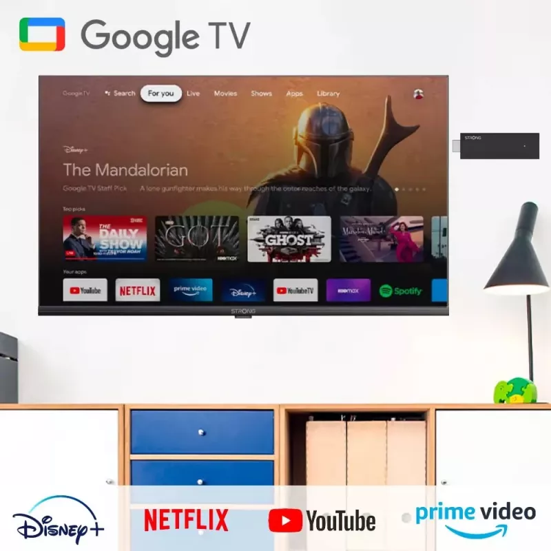 Strong SRT 41 Smart TV Dongle HDMI 4K Ultra HD Android Μαύρο