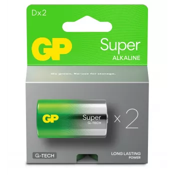 GP Batteries GPPCA13AS130 μπαταρία Mono (D) αλκαλική-μαγγανίου 1,5 V 2 τεμ. (03013AETA-B2)