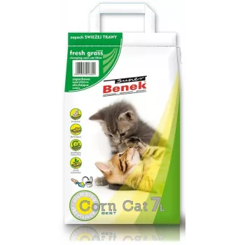 Certech Super Benek Corn Cat Fresh Grass - Άμμος γάτας από καλαμπόκι συσσωματούμενη 7 l