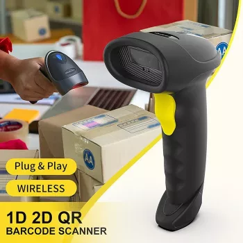 Σαρωτής barcode QOLTEC 50880 1D/2D USB — Σαρωτής χειρός με υποδοχή USB