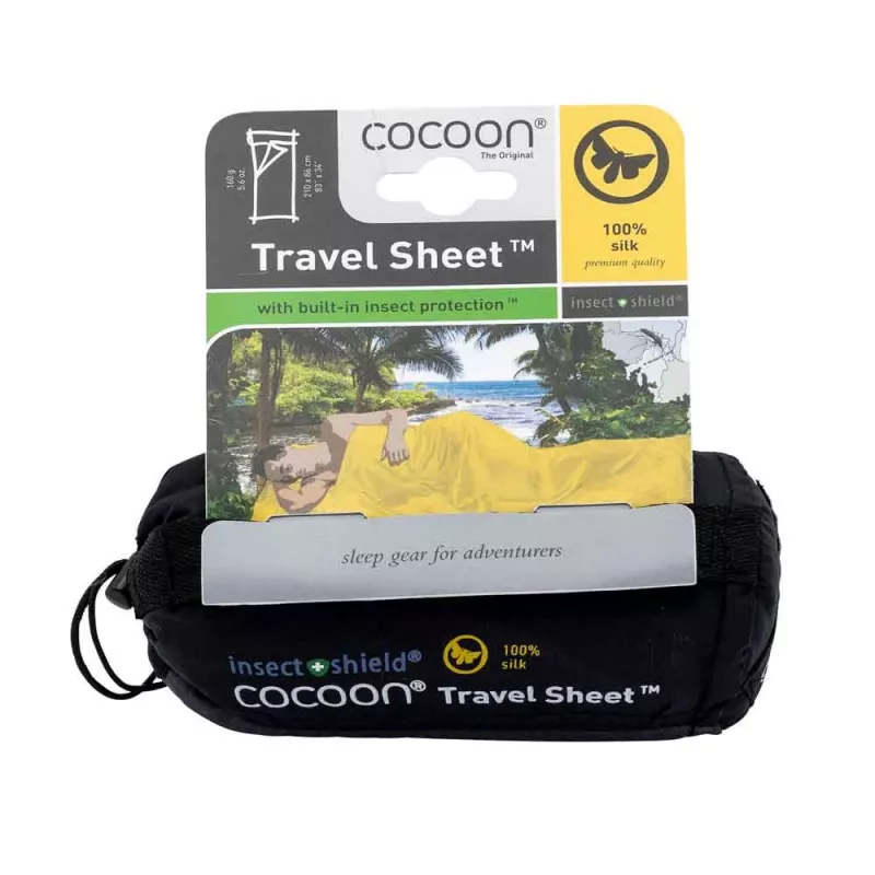 Cocoon TravelSheet Ορθογώνιος υπνόσακος Μετάξι Γκρι