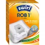 Σακούλες σκούπας SWIRL EcoPor ROB1 συμβατές ανταλλακτικές σακούλες για διάφορες σκούπες, χάρτινο μικροφίλτρο, συσκευασία 5 τεμ.