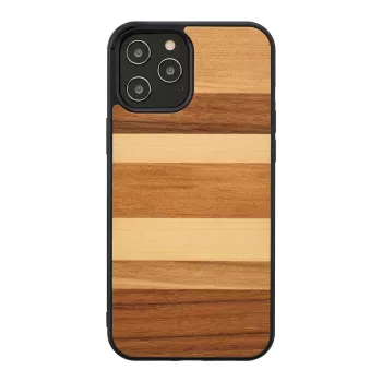 Θήκη κινητού man and wood για iPhone 12 Pro Max, μαύρη άμμος
