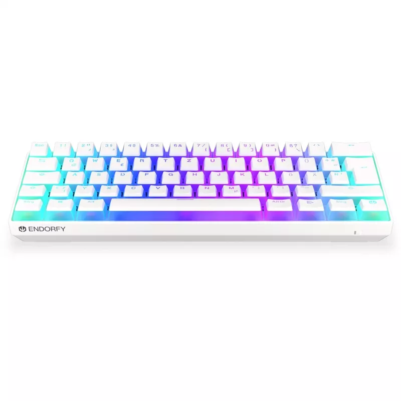 Thock Compact Wireless Pudding Onyx White, gaming πληκτρολόγιο λευκό, DE-Layout, Kailh Box Red