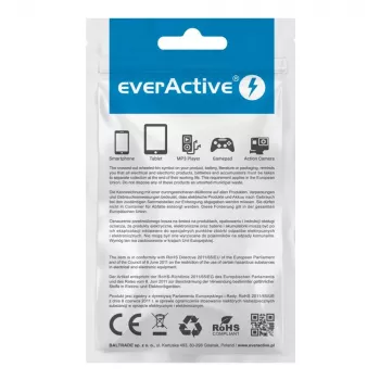 everActive Καλώδιο USB-C 1 m - μαύρο, πλεκτό, ταχεία φόρτιση, 3 A - CBB-1CB