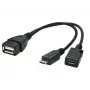 Καλώδιο OTG USB Micro AF- BM+(F) USB 2.0 OTG 15CM