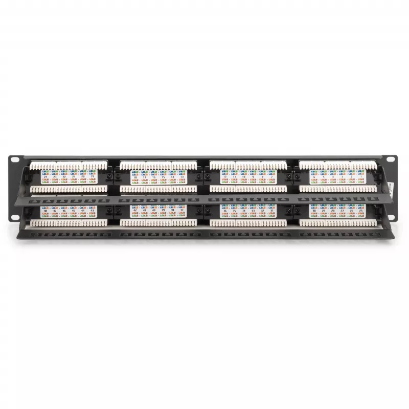 DIGITUS - Patch Panel - RJ-45 X 48 - Γκρι, RAL 7035 - 2U - 48 Ports (DN-91648U)