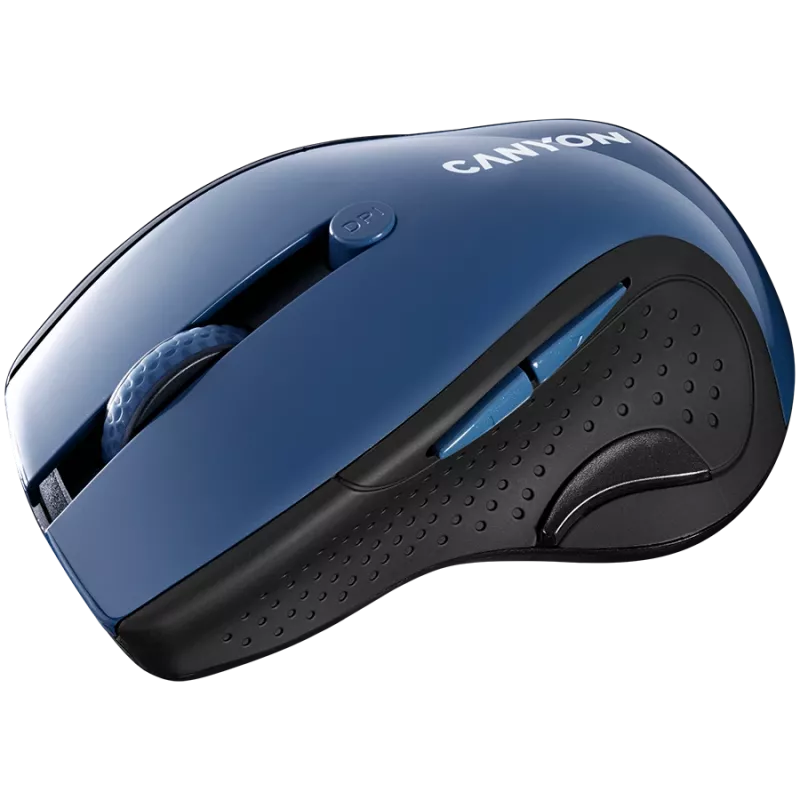 CANYON Ποντίκι MW-01 BlueLED ασύρματο Μπλε Γκρι
